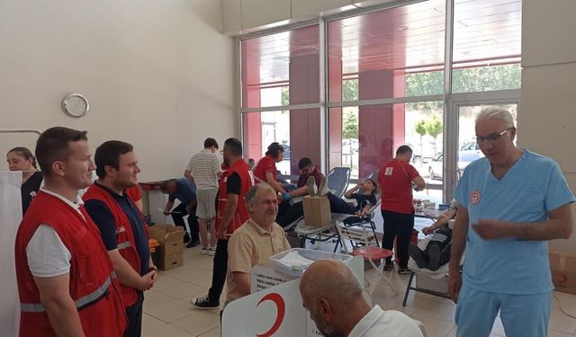 Havza'da örnek dayanışma! 30 ünite kan bağışlandı