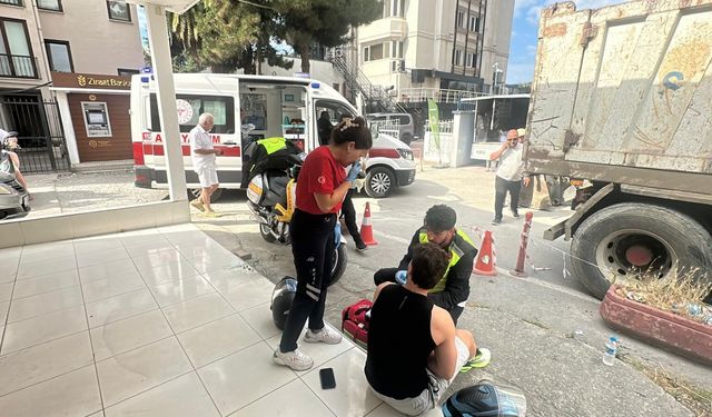 Samsun'da korkutan motosiklet kazası! Hastaneye kaldırıldı
