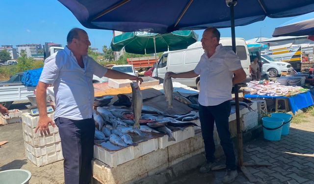 Çarşamba'nın ikiz balıkçıları 40 yılı aşkın süredir aynı tezgahta!