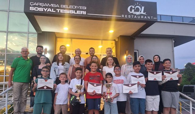Çarşamba'da şampiyon miniklerin gurur gecesi