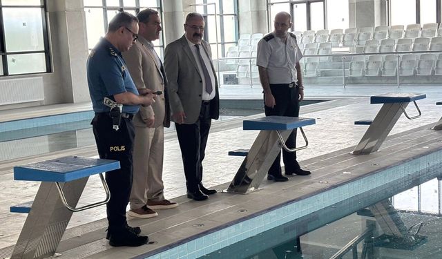 Çarşamba'da yüzme havuzunda sona gelindi