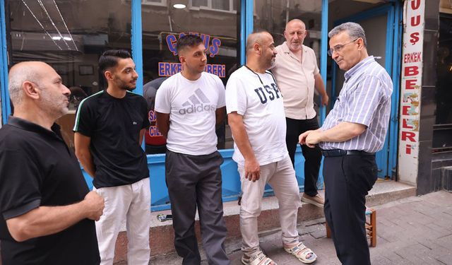 Esnafın kapısını çaldı! Başkan Kurnaz talepleri yerinde dinledi