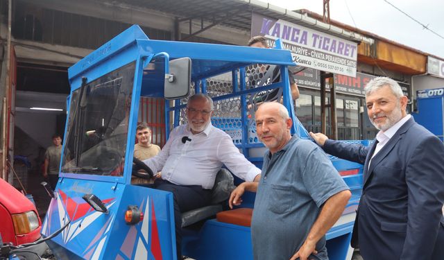 Saadet Partili Mehmet Karaman Terme'de "pat pat"ın başına geçti!