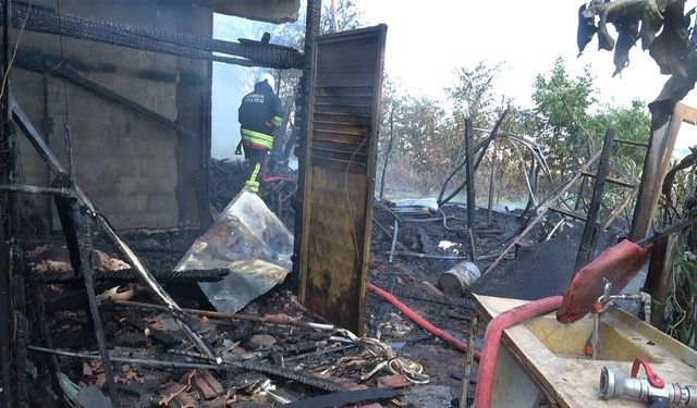 Samsun'da pazara gitti, döndüğünde bağ evini kül olmuş buldu