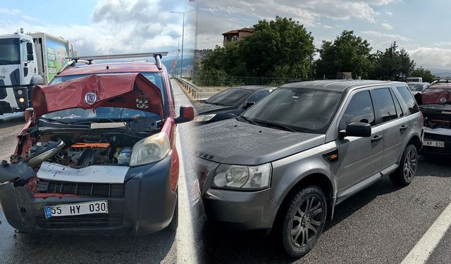 Samsun'da korkutan zincirleme kaza! Ulaşım aksadı