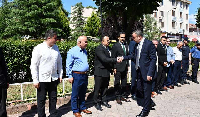 Vezirköprü Kaymakamı Bayram Yıldız'a karşılama