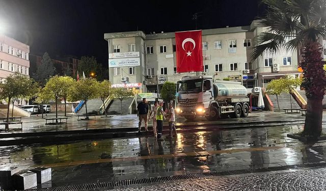 Tekkeköy'de temizlik seferberliği sürüyor