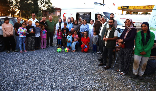Bafra’da sağlık hizmeti mevsimlik işçilerin ayağına gitti