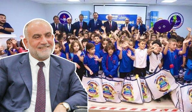 Samsun’da birinci sınıfların sıralarında Canik Belediyesi sürprizi