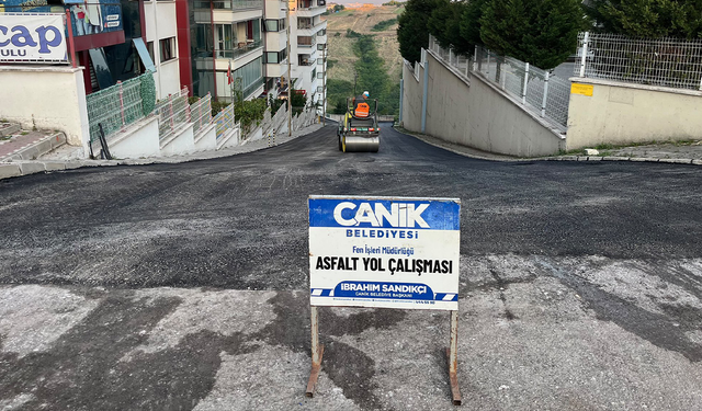 Samsun'da yollar değişiyor! Hasköy’de asfalt çalışması başladı