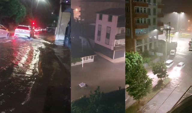 Çarşamba'da sağanak alarmı! Yollar göle döndü