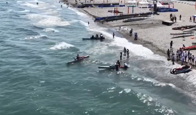 Deniz küreğinde büyük heyecan Samsun'da başladı