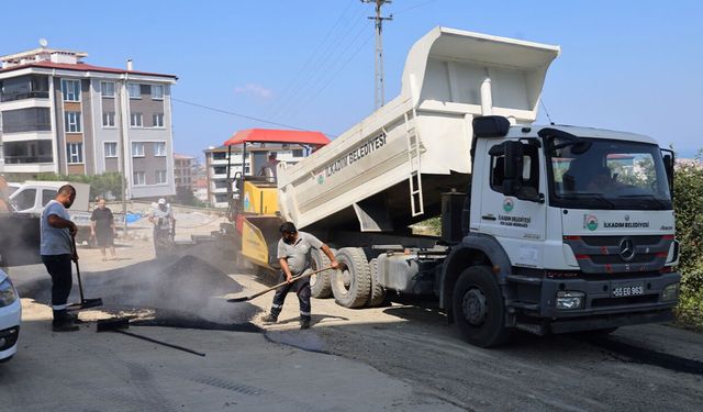 İlkadım'da yollar değişiyor! Ekipler mesaide