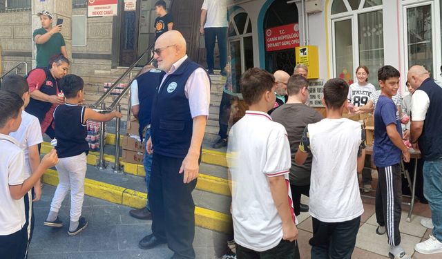 Samsun'da çocukların yüzünü güldüren destek!
