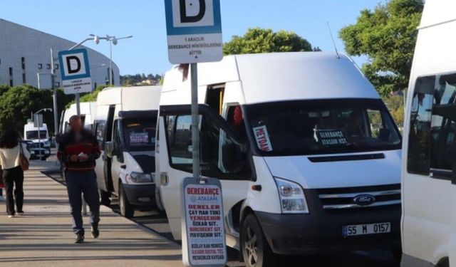 Samsun'da ilçe minibüs ücretleri belli oldu!