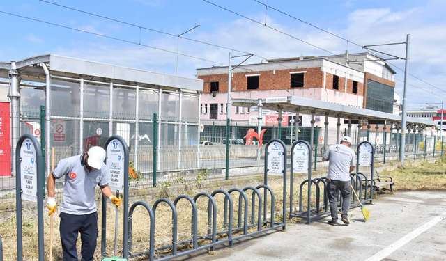 Tekkeköy'de temiz yaşam için yoğun mesai