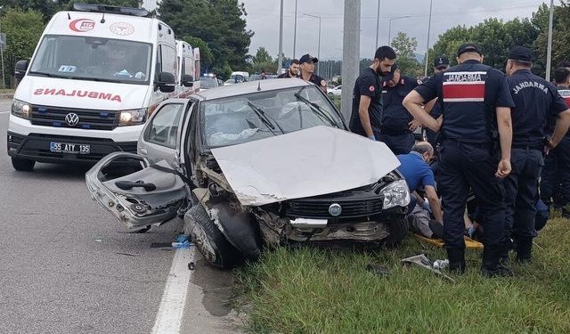 Samsun’da sabah saatlerinde feci kaza! 5 yaralı