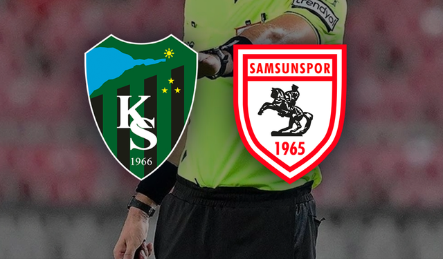 Kocaelispor-Samsunspor maçının hakemi kim oldu?