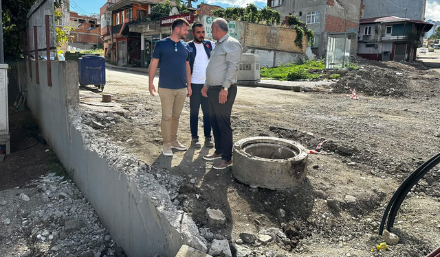 Samsun'da o cadde baştan sona yenileniyor