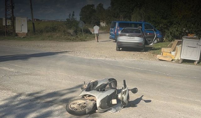Samsun’da otomobil ile elektrikli motosiklet çarpıştı: 1 yaralı