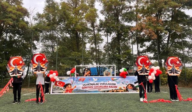 Samsun’da uçurtmalar çocuklar için havalandı