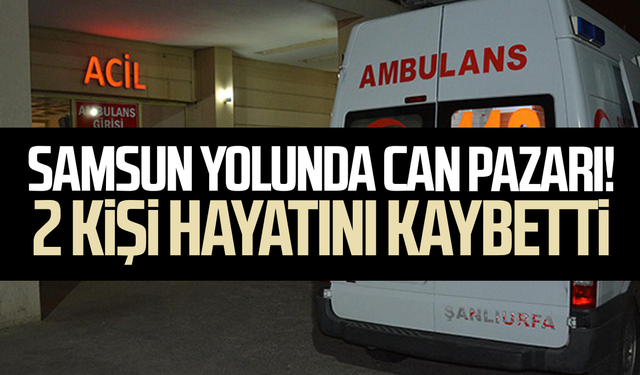 Samsun yolunda can pazarı! 2 kişi hayatını kaybetti