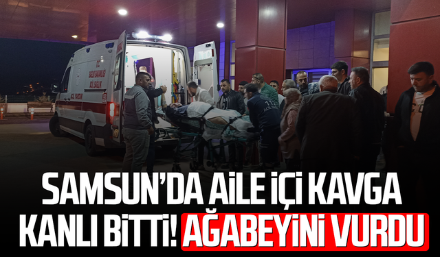 Samsun’da aile içi kavga kanlı bitti! Ağabeyini vurdu