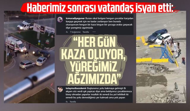 Samsun'da kavşak tepkisi! "Her gün kaza oluyor, yüreğimiz ağzımızda"