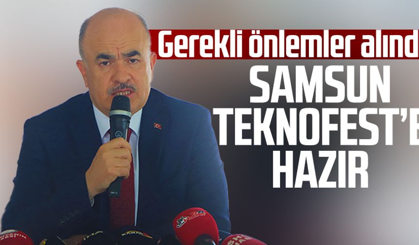 Vali Zülkif Dağlı TEKNOFEST öncesi Samsun'da basınla buluştu: "Samsun TEKNOFEST'e hazır"