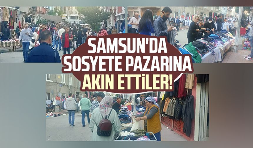 Samsun'da sosyete pazarına akın ettiler!
