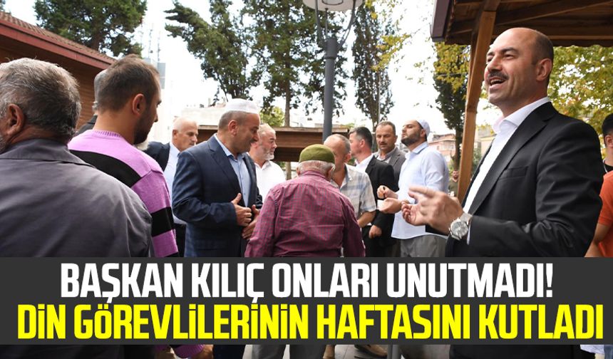 Terme Belediye Başkanı Ali Kılıç onları unutmadı! Din görevlilerinin haftasını kutladı