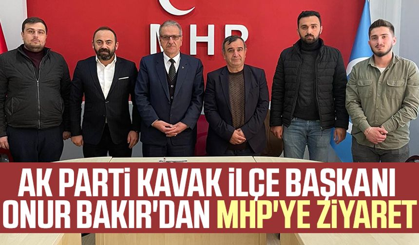 AK Parti Kavak İlçe Başkanı Onur Bakır'dan MHP'ye ziyaret