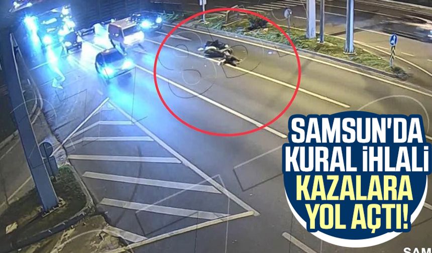 Samsun'da kural ihlali kazalara yol açtı!