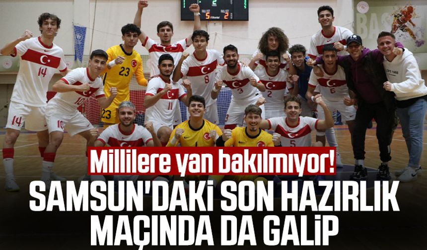 Millilere yan bakılmıyor! Samsun'daki Türkiye Futsal U19 Milli Takımı - Karadağ Milli Takımı maç sonucu