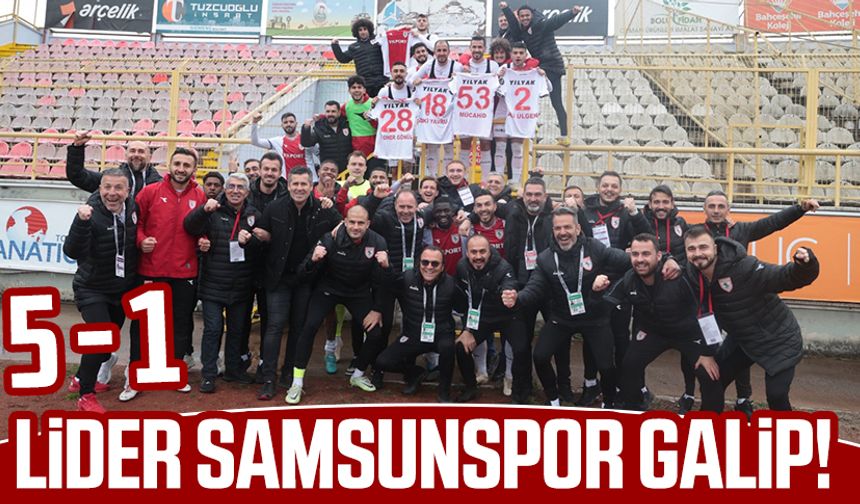 Lider Samsunspor galip! Samsunspor - Boluspor maç sonucu