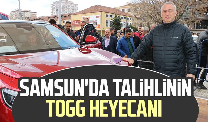Samsun'da talihlinin TOGG heyecanı