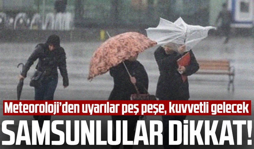 26 Kasım Pazar Samsun hava durumu