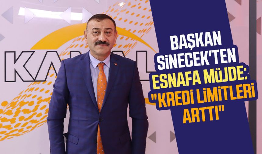 Atakum Esnaf Sanatkar Kredi Kefalet Kooperatifi Başkanı Metin Sinecek'ten esnafa müjde: "Kredi limitleri arttı"