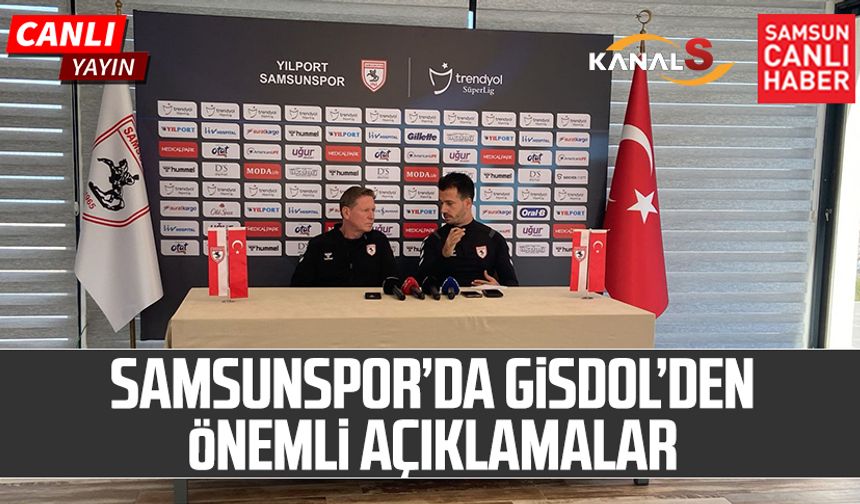 Samsunspor Teknik Direktörü Markus Gisdol önemli açıklamalarda bulunuyor