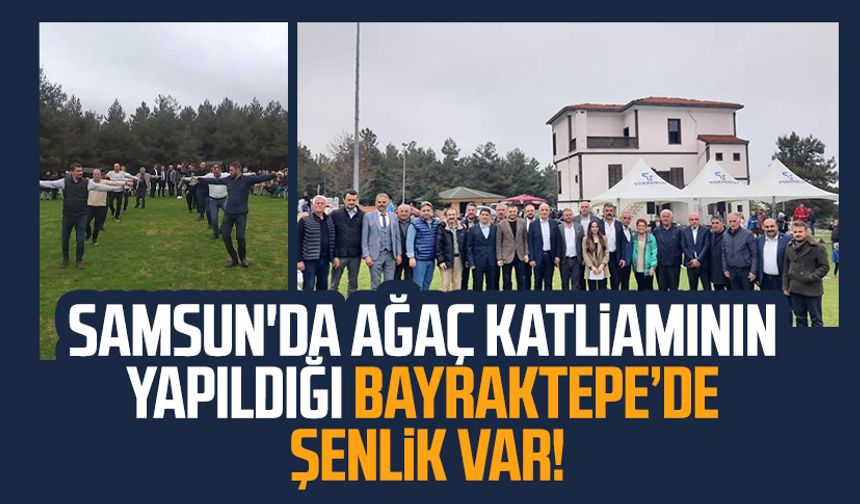 Samsun'da ağaç katliamının yapıldığı Bayraktepe Tabiat Parkı'nda şenlik var!