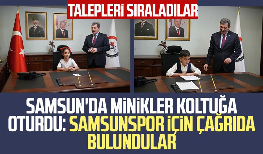 Samsun'da minikler koltuğa oturdu: Samsunspor için çağrıda bulundular