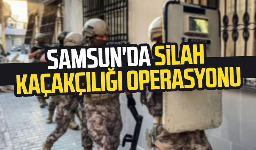 Samsun'da silah kaçakçılığı operasyonu: Adreste ele geçirildi