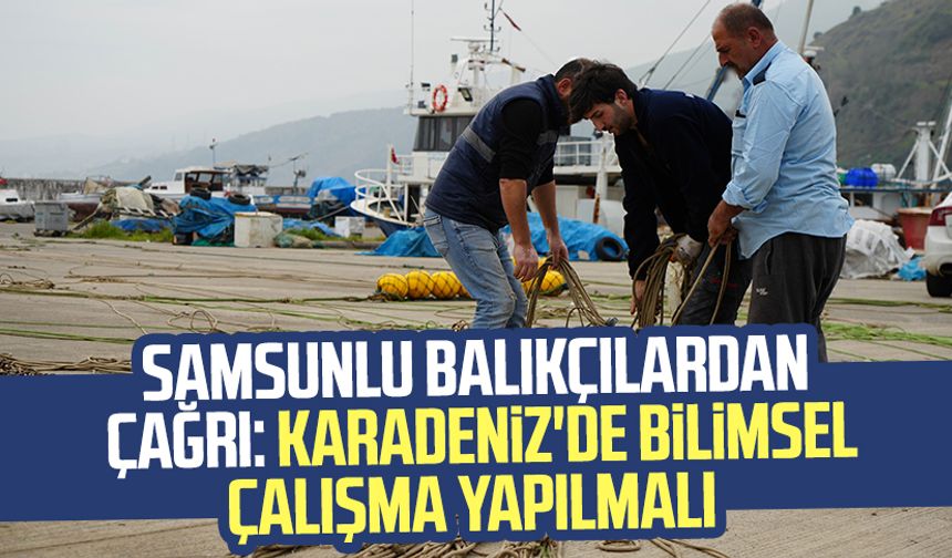 Samsunlu balıkçılardan çağrı: Karadeniz'de bilimsel çalışma yapılmalı