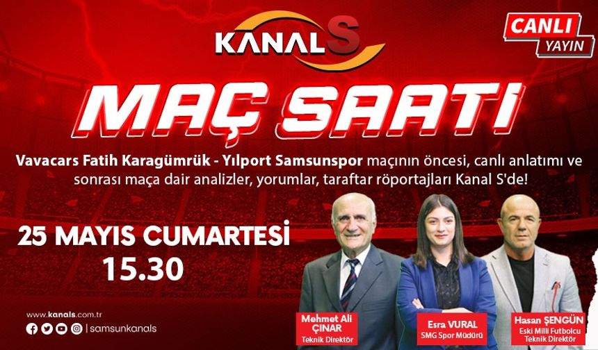 Fatih Karagümrük - Yılport Samsunspor maçı canlı