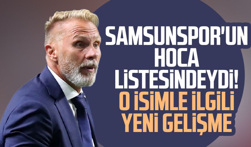 Samsunspor'un hoca listesindeydi! Thorsten Fink'le ilgili yeni gelişme