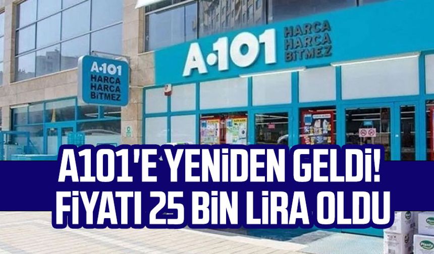 A101'e yeniden geldi! Fiyatı 25 bin lira oldu