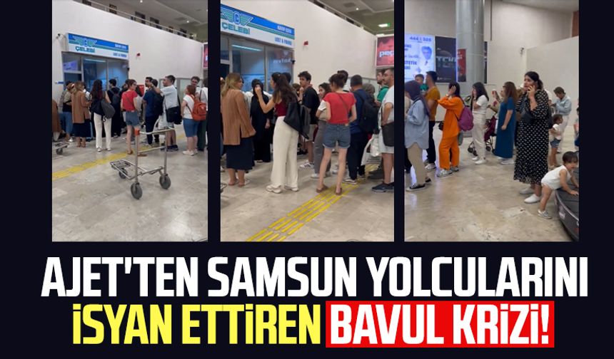 İstanbul'dan Samsun'a uçan AJet uçağında bavul krizi