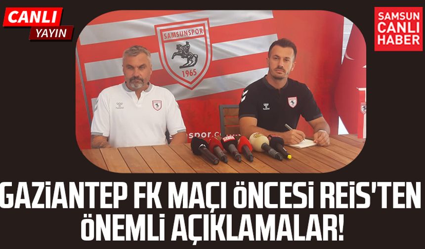 Thomas Reis'ten Gaziantep - Samsunspor maçı öncesi önemli açıklamalar