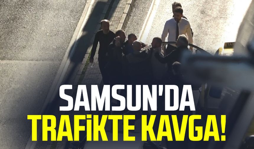 Samsun'da trafikte 