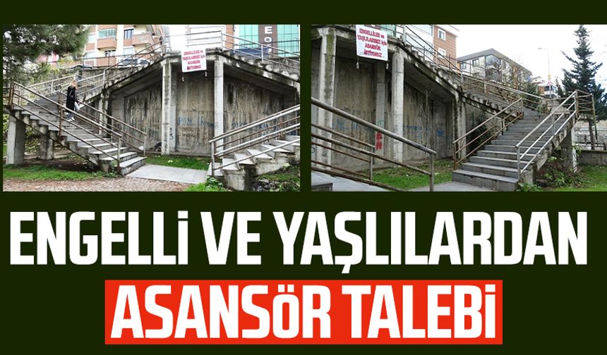 Samsun’da engelli ve yaşlılardan asansör talebi | Video